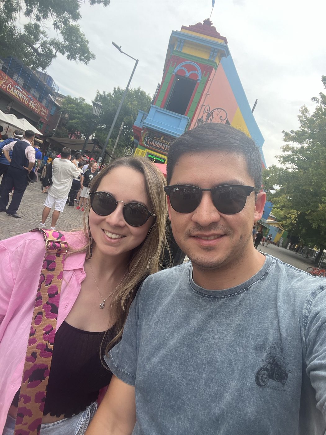 Cata y Daniel en La Boca, Buenos Aires