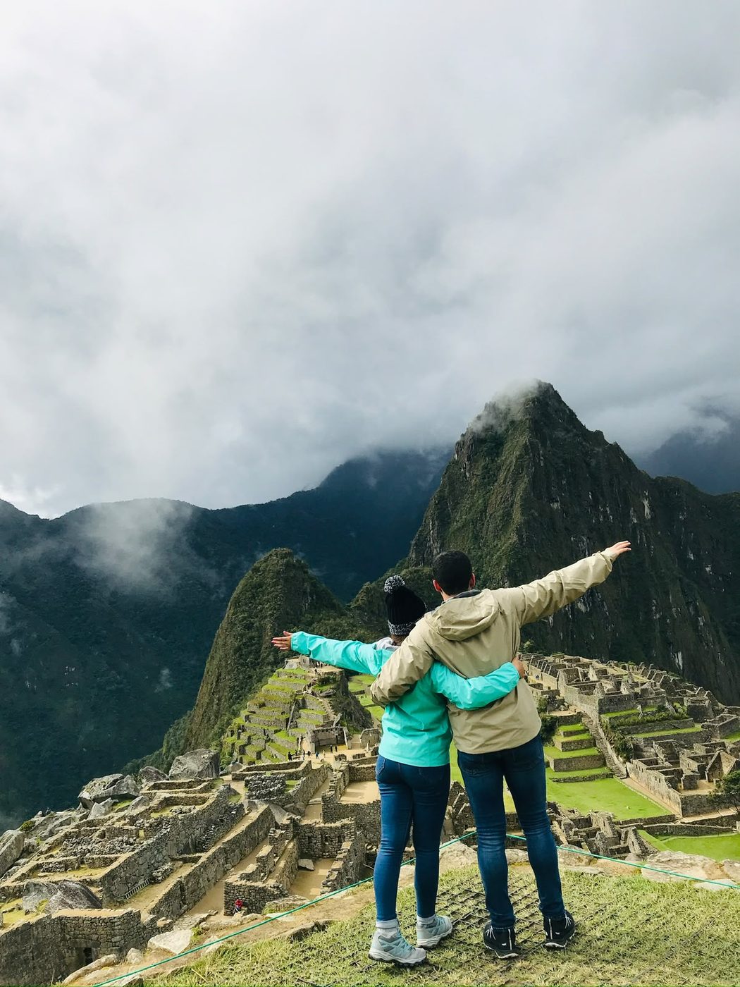 Cata y Daniel en Machu Picchu